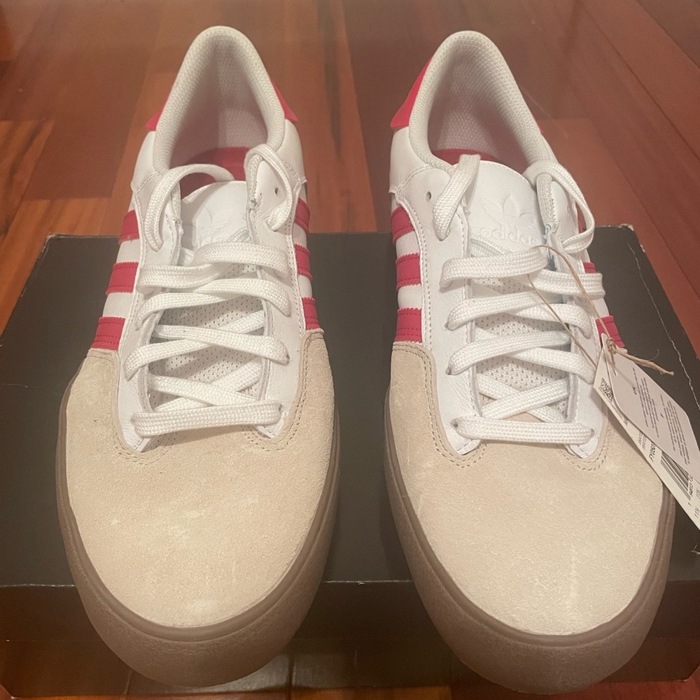 Adidas Men’s Matchbreak Super White and Power Red